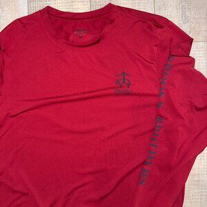 Brooks Brother Athletic Red Long Sleeve Tee Mens Medium